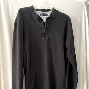 Tommy Mens’ henley shirt size L black